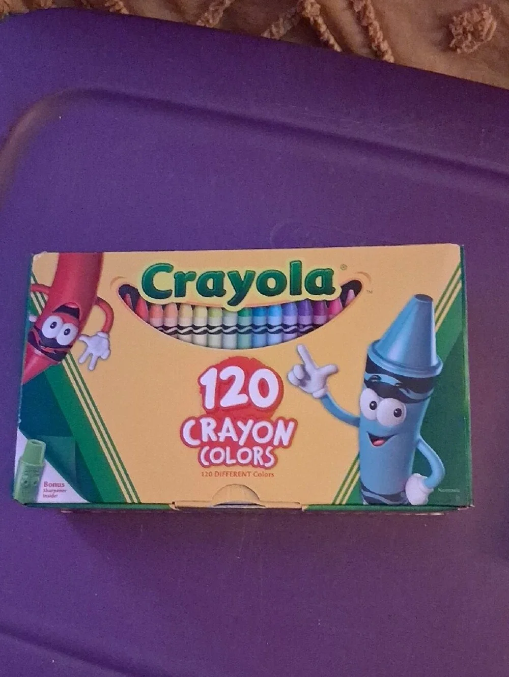 Crayola Crayon Multicolor Crayons w/Bonus Crayon Sharpener 120 Count
